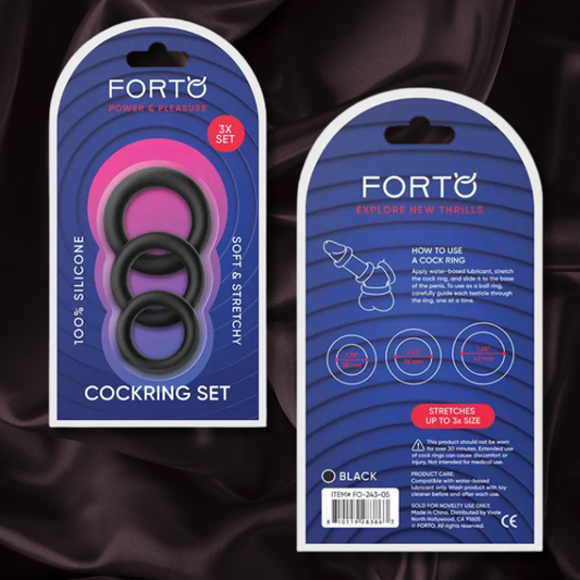 Forto Trio Cock Ring Set
